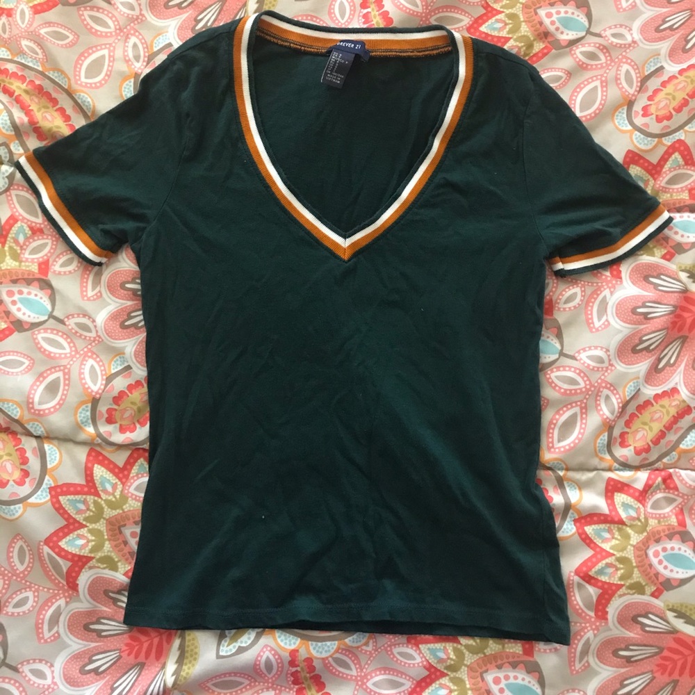 Forest green colored top